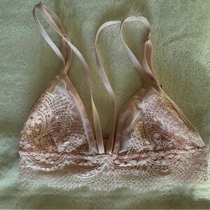 Victoria's Secret Lace Bralette in Blush